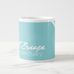 Grande tasse d'éléphant de logo de sanctuaire de