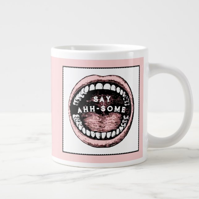 Grande Tasse Dentiste drôle Grosse Mug de café (Droite)
