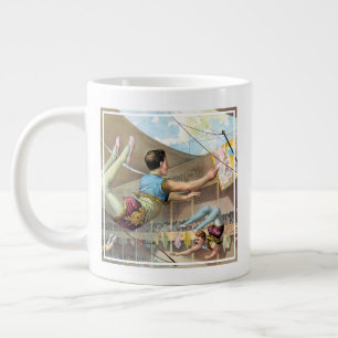 Grande Tasse Des Hommes acrobates Interprétant Un Cirque