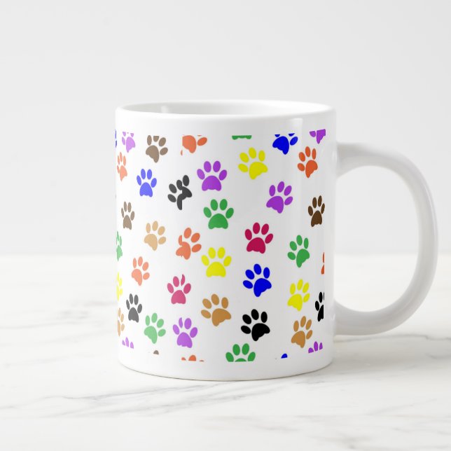 Grande Tasse Des pattes pour une pause à la cuppa ! (Droite)