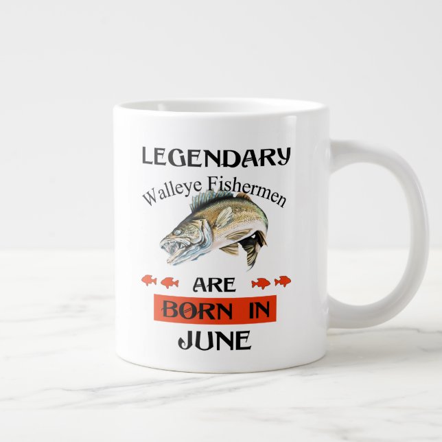 Grande Tasse Des pêcheurs légendaires de walleye sont nés en ju (Droite)