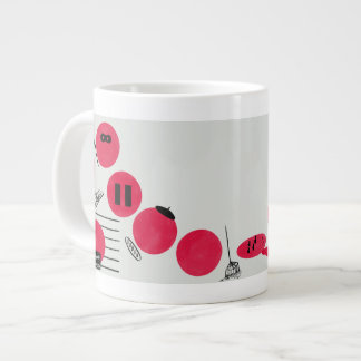 Grande Tasse Des points de repère rouges et drôles sur une tass