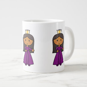 Grande Tasse Dessin d'art Cute Princesse avec Tiara