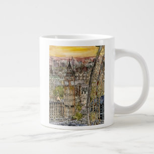 Grande Tasse Destinations   Aquarelle Big Ben & London Eye