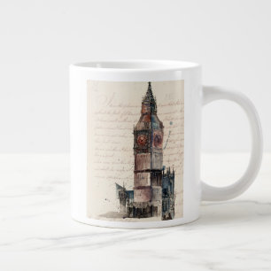 Grande Tasse Destinations Lettres Vintages De Big Ben