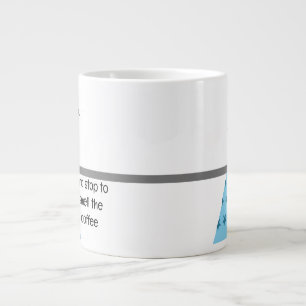 Grande Tasse Détendez-vous pour sentir l'odeur de café Mug