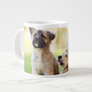 Grande Tasse Deux chiots bergers allemands
