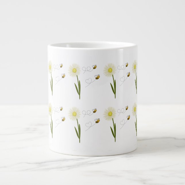 Grande Tasse Deux petites abeilles mignonnes (Devant)