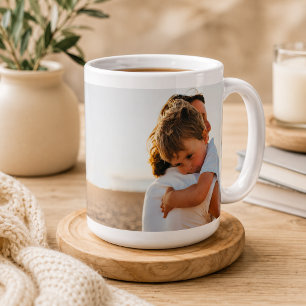 Grande Tasse Deux photos Minimaliste