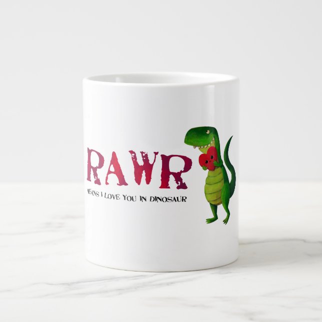 Grande Tasse Dinosaure de T-rex (Devant)