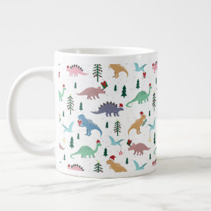 Grande Tasse Dinosaures festifs Motif de Noël