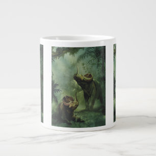Grande Tasse Dinosaures vintages, Centrosaurus dans la jungle