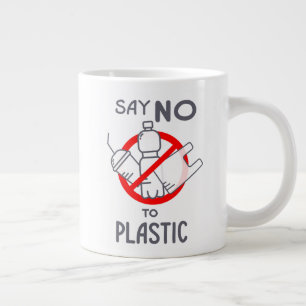 Grande Tasse Dites Non Au Plastique