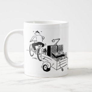 Grande Tasse DJ mobile ou jockey sur disque