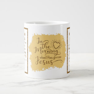 Grande Tasse "Donne-moi Jésus" Jumbo Mug (Or)