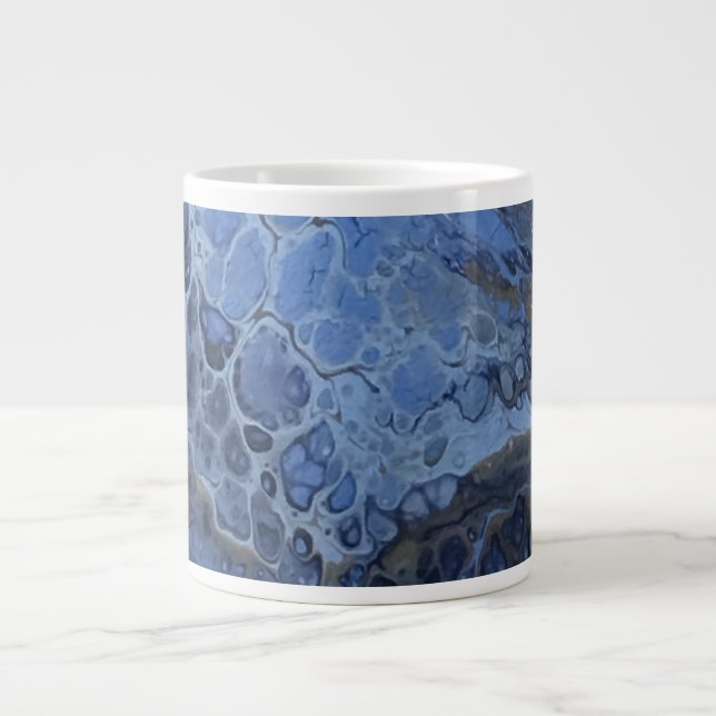 Grande Tasse Donnez-moi la série Blues acrylique pour. (Devant)