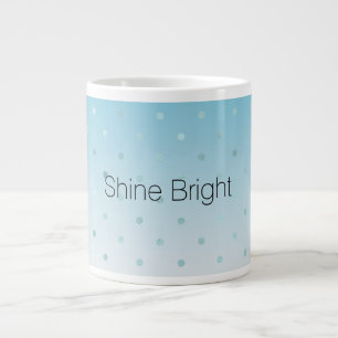 Grande Tasse Dots Glam Ombre Aqua             