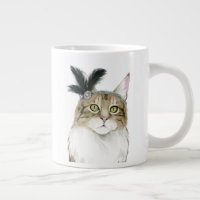 Downton Cat | Orné De Plumes