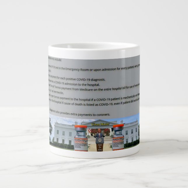 Grande Tasse Dr Joey Covid. mug (Devant)