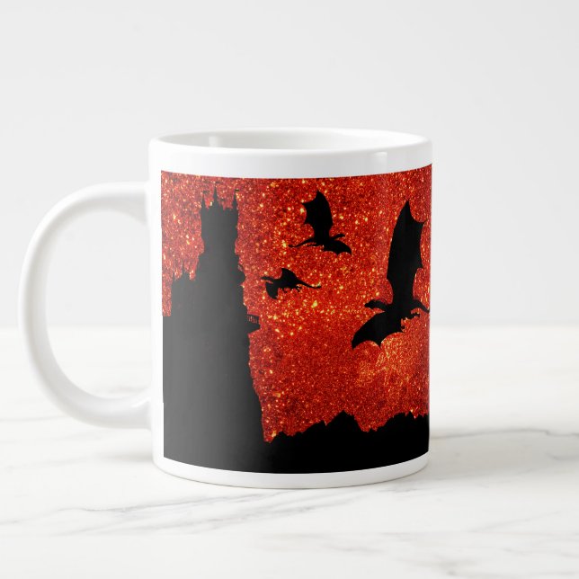 Grande Tasse Dragons volants, château de la falaise du ciel du  (Gauche)