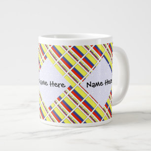 Grande Tasse Drapeau colombien et carrelé personnalisé