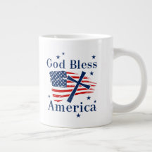 Drapeau de Dieu béni America USA