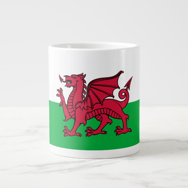 Grande Tasse Drapeau de dragon au Pays de Galles, Drapeau natio (Devant)