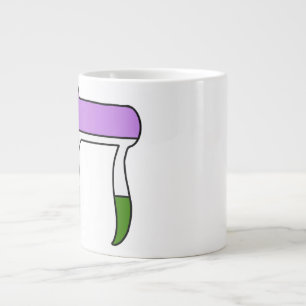 Grande Tasse Drapeau de fierté genderqueer Chai