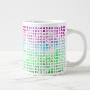 Grande Tasse Drapeau de fierté Toric abstrait boho éclectique G