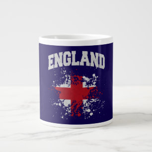 Grande Tasse Drapeau de l'Angleterre éclaboussé