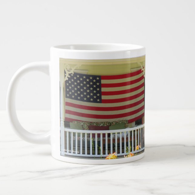 Grande Tasse Drapeau du Jour de l'Indépendance - Vignoble de Ma (Gauche)
