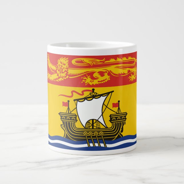 Grande Tasse Drapeau du Nouveau-Brunswick (Devant)