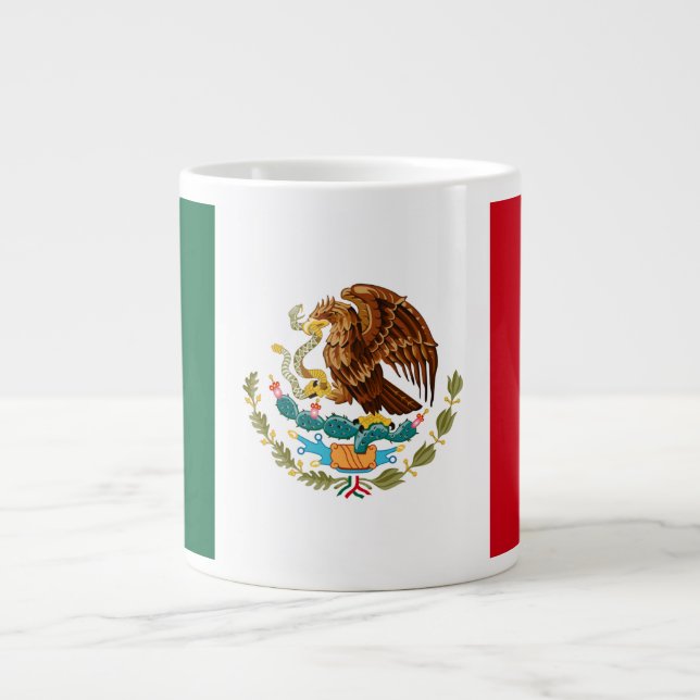Grande Tasse Drapeau mexicain (Devant)