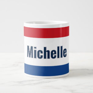 Grande Tasse Drapeau néerlandais personnalisé