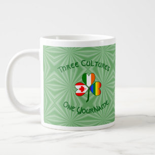 Grande Tasse Drapeau Shamrock Irlande Canada Fierté Gay Personn