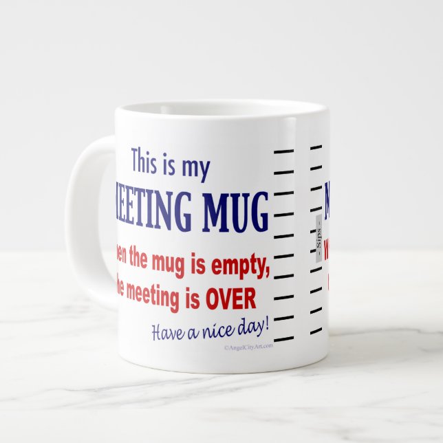 Grande Tasse Drôle anti-rencontre de la purée de café Jumbo (Devant gauche)