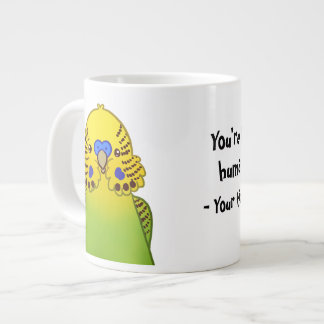 Grande Tasse Drôle Budgie Mug - Meilleur Humain Jamais