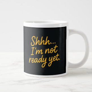 Grande Tasse Drôle café Mug-D'abord je bois le café