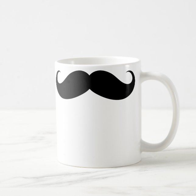 Grande tasse drôle de moustache (Droite)