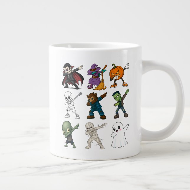 Grande Tasse Drôle Halloween caractères Dabbing (Droite)
