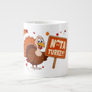 Grande Tasse Drôle Humour Mignonne Thanksgiving Turkey Mug