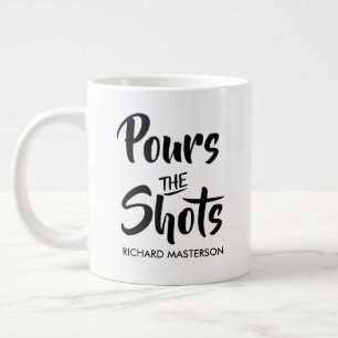 Grande Tasse Drôle Joue Les Tirs Appelle Les Tirs