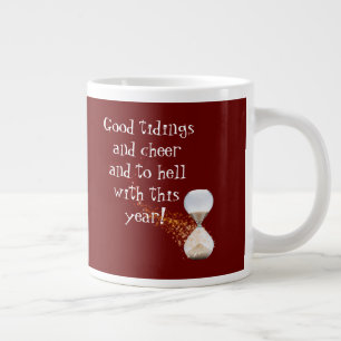 Grande Tasse Drôle Nouvel An Citation Hourglass