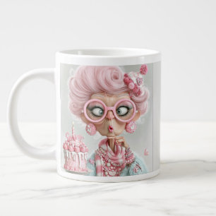 Grande Tasse Drôle Rose Sassy Vieillissement