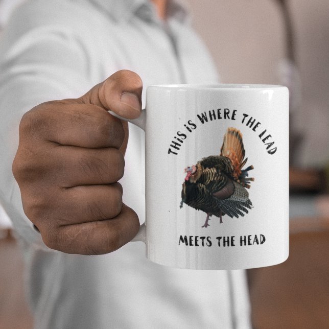 Grande Tasse Drôle Turquie sauvage Chasse Sports Mug (Créateur téléchargé)