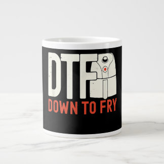 Grande Tasse DTF Dowl to frit| Chicken Retro Cadeau