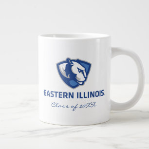 Grande Tasse Eastern Illinois Panthers Head and Wordmark Logo