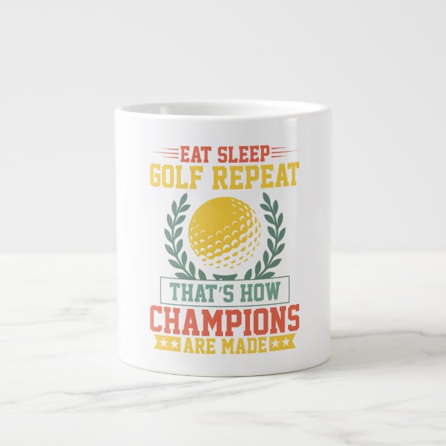 Grande Tasse Eat Sleep Golf Repeat Champions Golf (Devant)