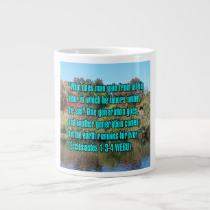 Grande Tasse Ecclésiaste 1:3-4 WEBU Mug
