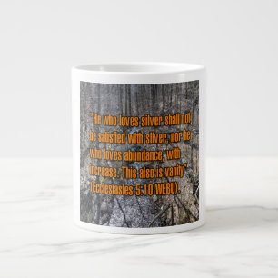 Grande Tasse Ecclesiastes 5:10 WEBU Mug